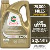 imageCastrol Edge Extended Performance 5W20 Advanced Full Synthetic Motor Oil 5 Quart Pack of 35 Quarts