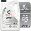 imageCastrol GTX 5W20 Synthetic Blend Motor Oil 5 Quarts5 Quarts  Pack of 3