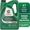 imageCastrol GTX High Mileage 5W20 Synthetic Blend Motor Oil 1 Quart Pack of 65 Quarts  Pack of 3