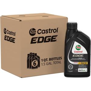 imageCastrol EDGE 5W30 Advanced Full Synthetic Motor Oil 1 Quart Pack of 61 Quart  Pack of 6