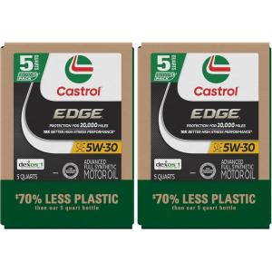 imageCastrol EDGE 5W30 Advanced Full Synthetic Motor Oil 1 Quart Pack of 65 Qt EcoPack Pack of 2