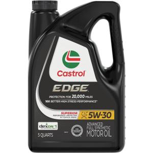 imageCastrol EDGE 5W30 Advanced Full Synthetic Motor Oil 1 Quart Pack of 65 Quarts