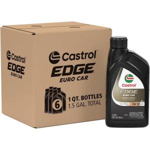 imageCastrol EDGE Euro 0W30 A3B4 Advanced Full Synthetic Motor Oil 1 Quart Pack of 61 Quart Pack of 6