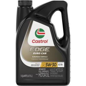 imageCastrol EDGE Euro 5W30 A3B4 European Advanced Full Synthetic Motor Oil 1 Quart Pack of 65 Quarts