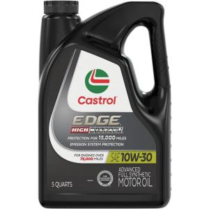 imageCastrol EDGE High Mileage 10W30 Advanced Full Synthetic Motor Oil 5 Quarts5 Quarts