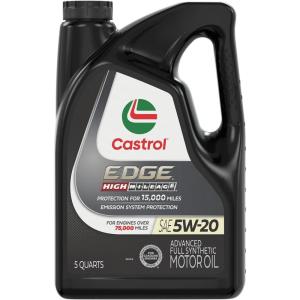 imageCastrol EDGE High Mileage 5W20 Advanced Full Synthetic Motor Oil 5 Quarts5 Quarts