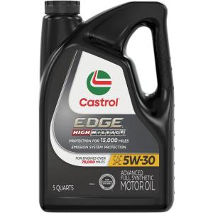 imageCastrol EDGE High Mileage 5W30 Advanced Full Synthetic Motor Oil 5 Quarts5 Quarts