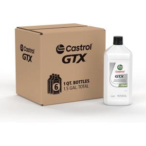 imageCastrol GTX 10W40 Conventional Motor Oil 1 Quart Pack of 61 Quart  Pack of 6
