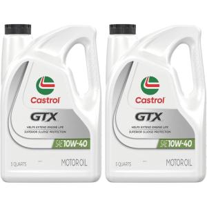 imageCastrol GTX 10W40 Conventional Motor Oil 1 Quart Pack of 6160 Fl Oz Pack of 2