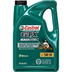 imageCastrol GTX 5W20 Synthetic Blend Motor Oil 6 Gallon EnviroPack5 Quart