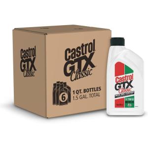 imageCastrol GTX Classic 20W50 Conventional Motor Oil 5 Quarts1 Quart  Pack of 6
