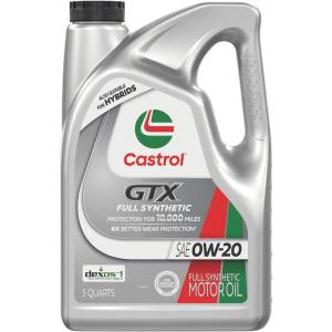 imageCastrol GTX Full Synthetic 0W20 Motor Oil 5 Quarts5 Quarts