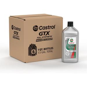 imageCastrol GTX Full Synthetic High Mileage 0W20 Motor Oil 1 Quart Pack of 6