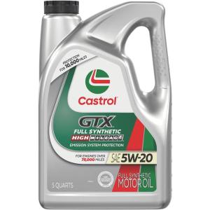 imageCastrol GTX Full Synthetic High Mileage 5W20 Motor Oil 5 Quart