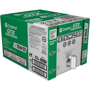 imageCastrol GTX High Mileage 10W30 Synthetic Blend Motor Oil 6 Gallon EnviroPack