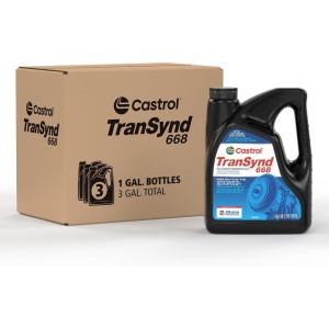 imageCastrol TranSynd 668 FullSynthetic Automatic Transmission Fluid 1 Gallon Pack of 3