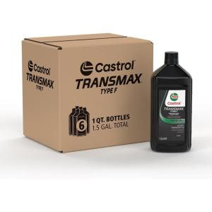 imageCastrol Transmax Type F Automatic Transmission Fluid 1 Quart Pack of 6