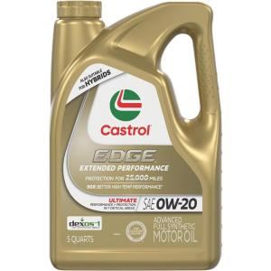 imageCastrol EDGE Extended Performance 0W20 Advanced Full Synthetic Motor Oil 5 Quart