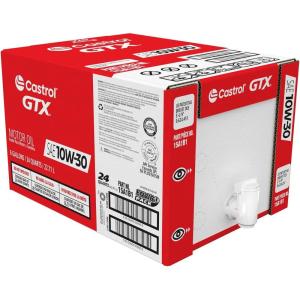 imageCastrol GTX 10W30 Synthetic Blend Motor Oil 6 Gallon EnviroPack