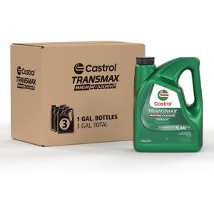 imageCastrol Transmax ATF Green High Mileage Transmission Fluid  1 Gallon Pack of 3
