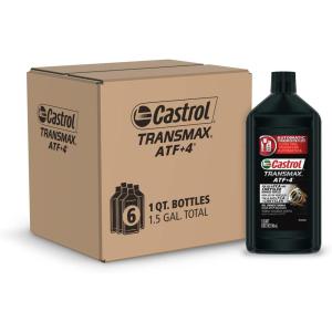 imageCastrol Transmax ATF4 Automatic Transmission Fluid 1 Quart Pack of 6