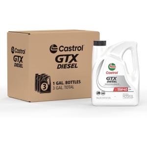 imageCastrol GTX CK4 15W40 Conventional Diesel Motor Oil 1 Gallon Pack of 3