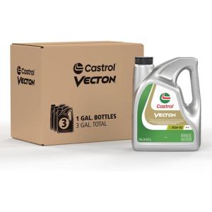 imageCastrol Vecton 10W30 FA4 Part Synthetic Diesel Engine Oil 1 Gallon Pack of 3