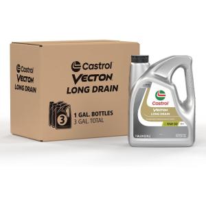 imageCastrol Vecton Long Drain 10W30 CK4 Part Synthetic Diesel Engine Oil 1 Gallon Pack of 3