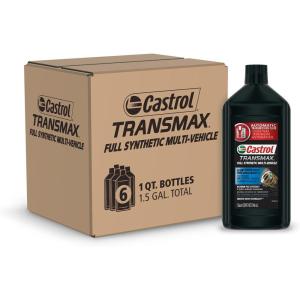 imageCastrol Transmax Full Synthetic MultiVehicle Automatic Transmission Fluid 1 Quart Pack of 6